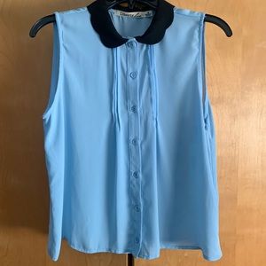 ⭐️Blue Botton Top⭐️
